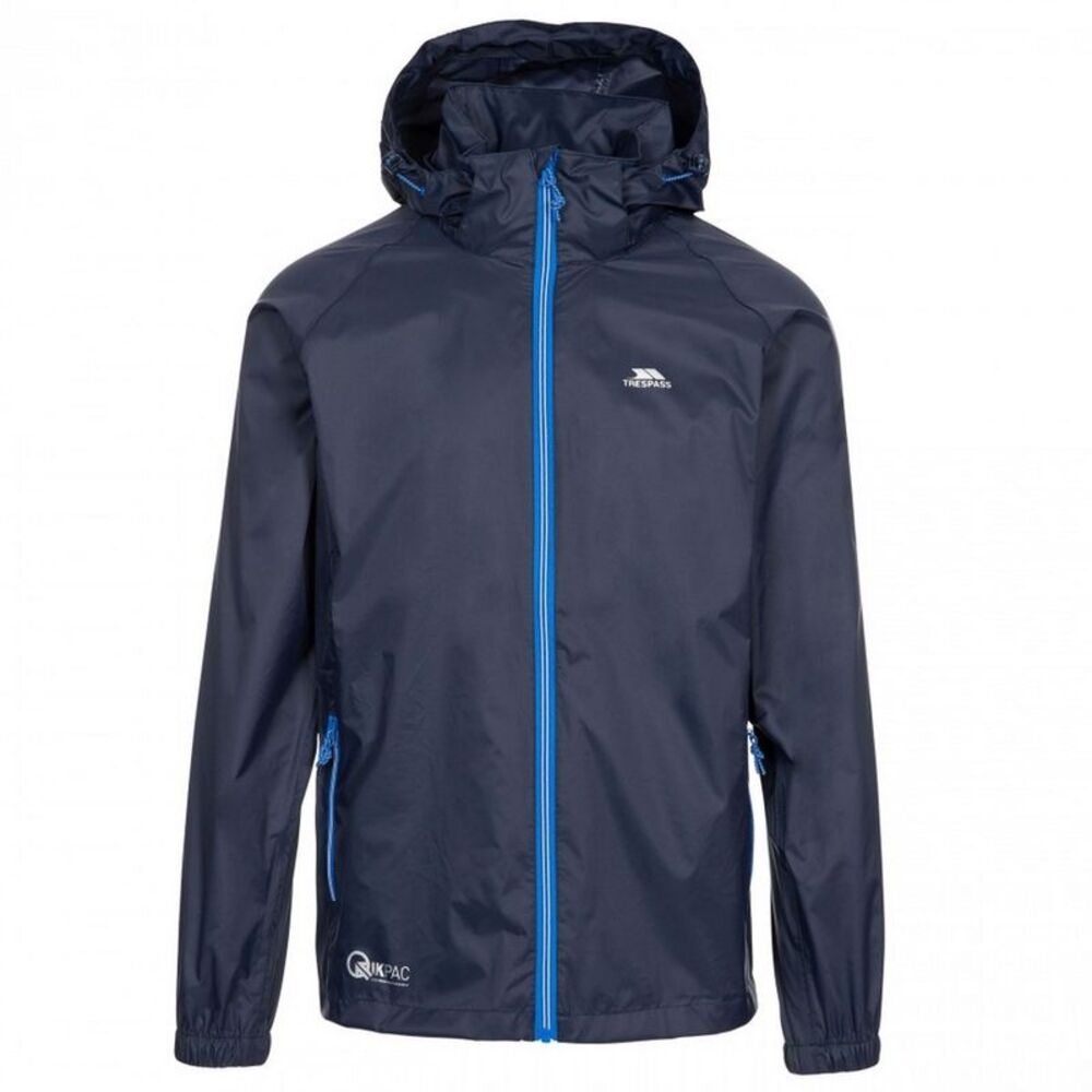 Trespass Qikpac X Unisex Packaway Jacket / Navy/Blue
